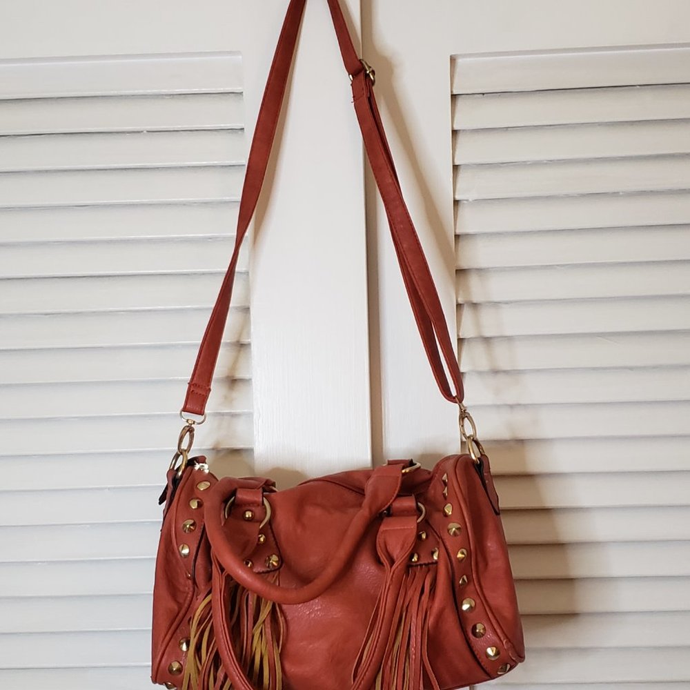 Great Condition! Coral Barrel Shaped Bag - Picture 2 of 4